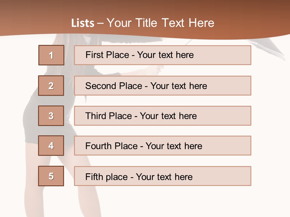 Punch White Cinnamon PowerPoint Template