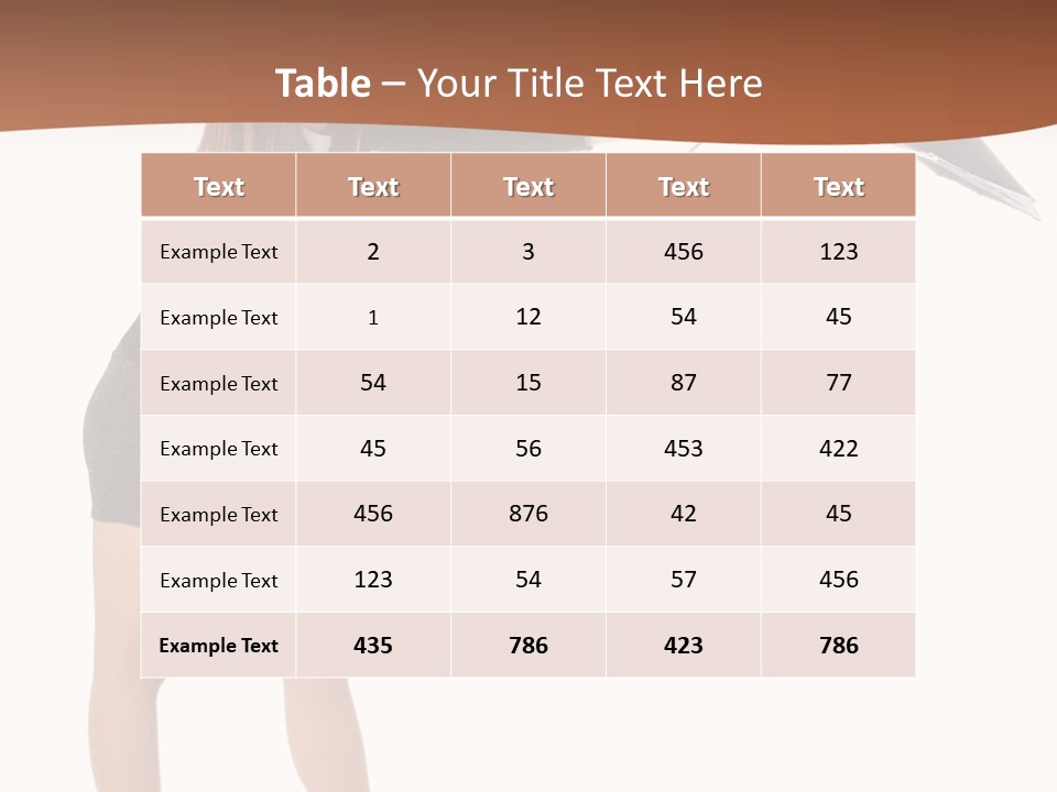 Punch White Cinnamon PowerPoint Template