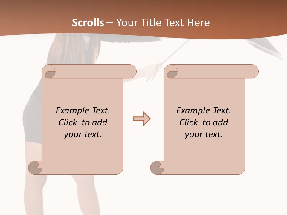 Punch White Cinnamon PowerPoint Template