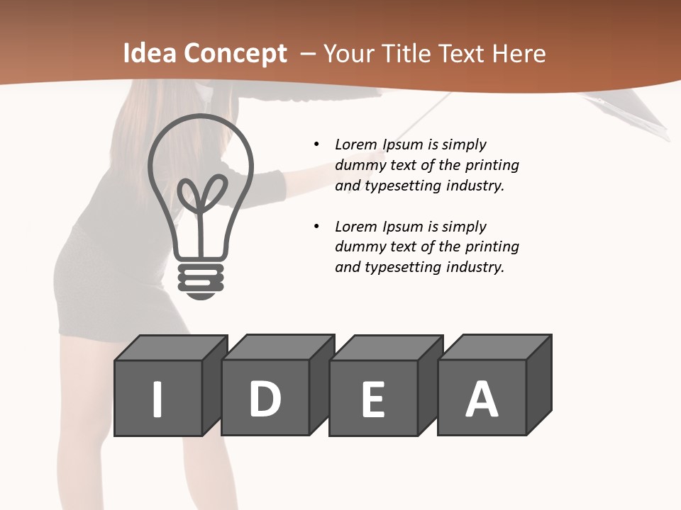 Punch White Cinnamon PowerPoint Template