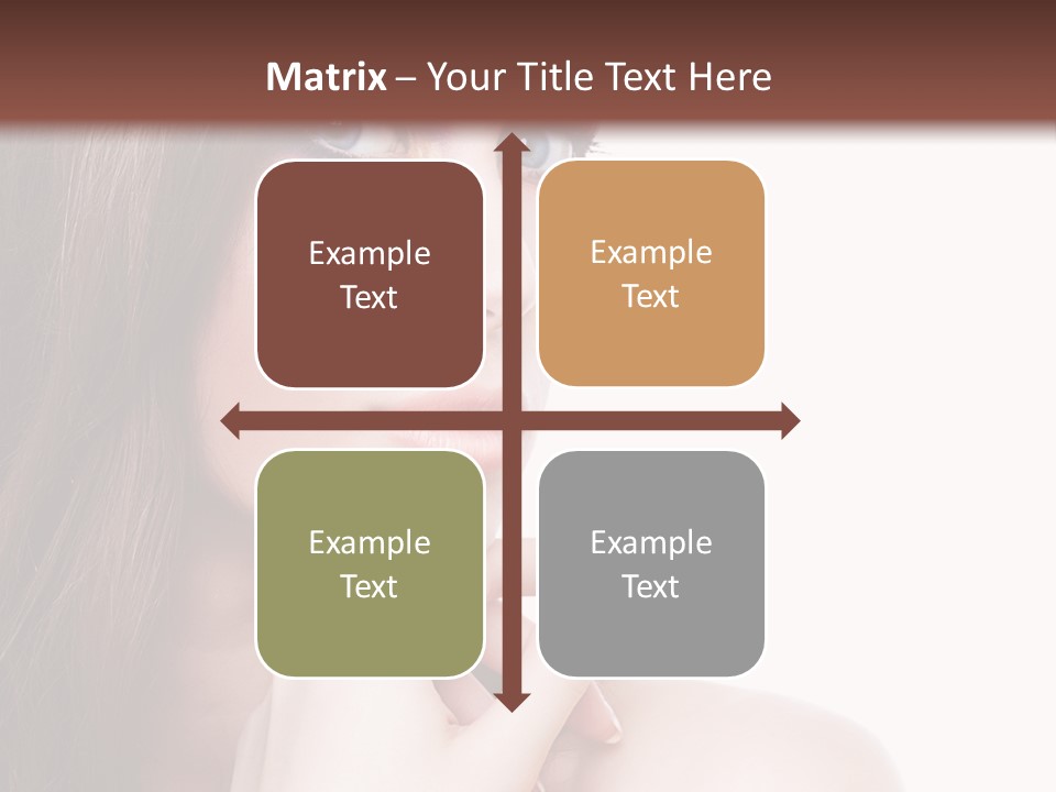 Makeup Beauty Caucasian PowerPoint Template