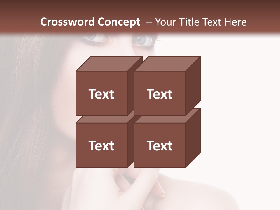 Makeup Beauty Caucasian PowerPoint Template