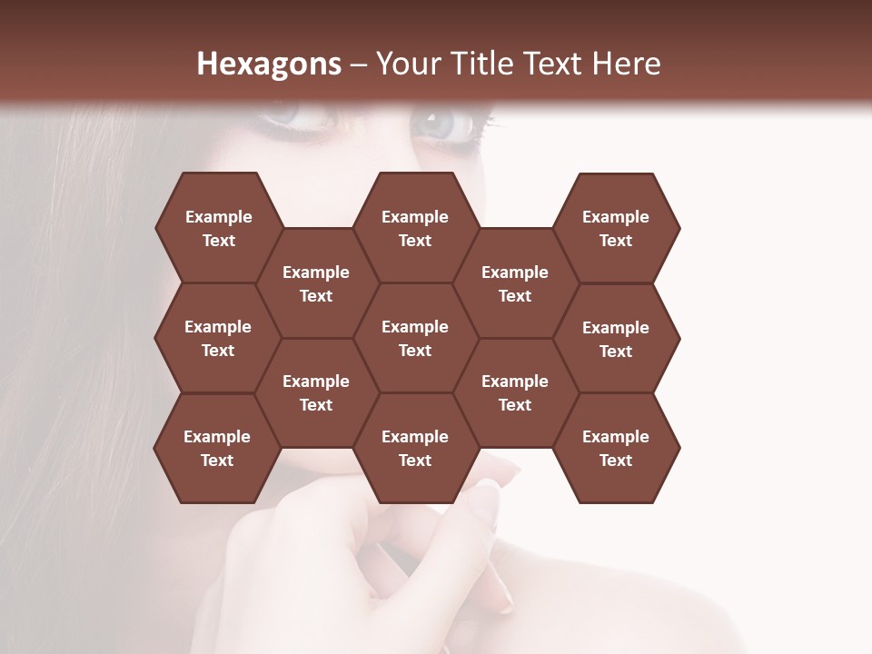 Makeup Beauty Caucasian PowerPoint Template