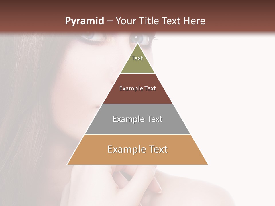 Makeup Beauty Caucasian PowerPoint Template