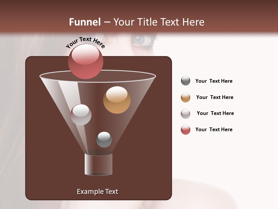 Makeup Beauty Caucasian PowerPoint Template