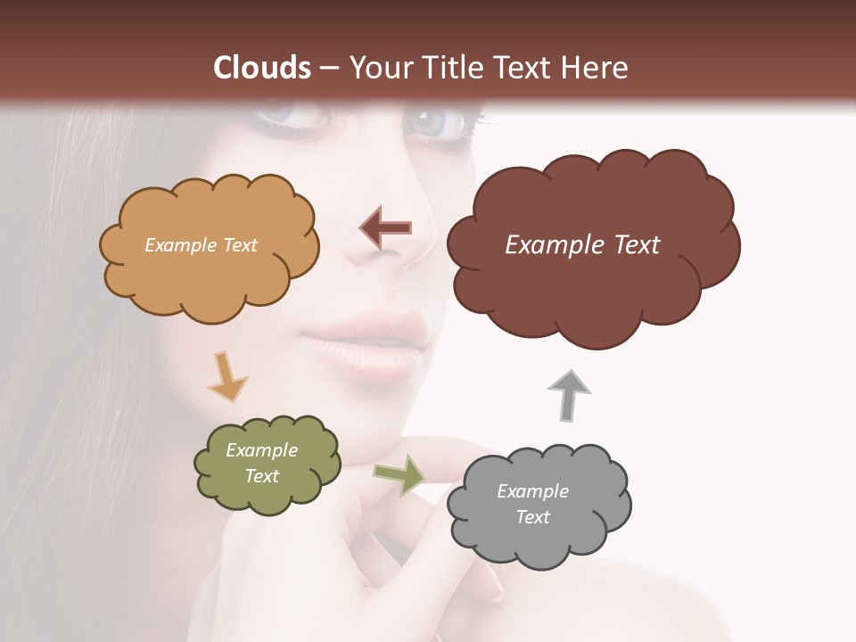 Makeup Beauty Caucasian PowerPoint Template