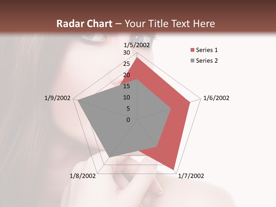 Makeup Beauty Caucasian PowerPoint Template