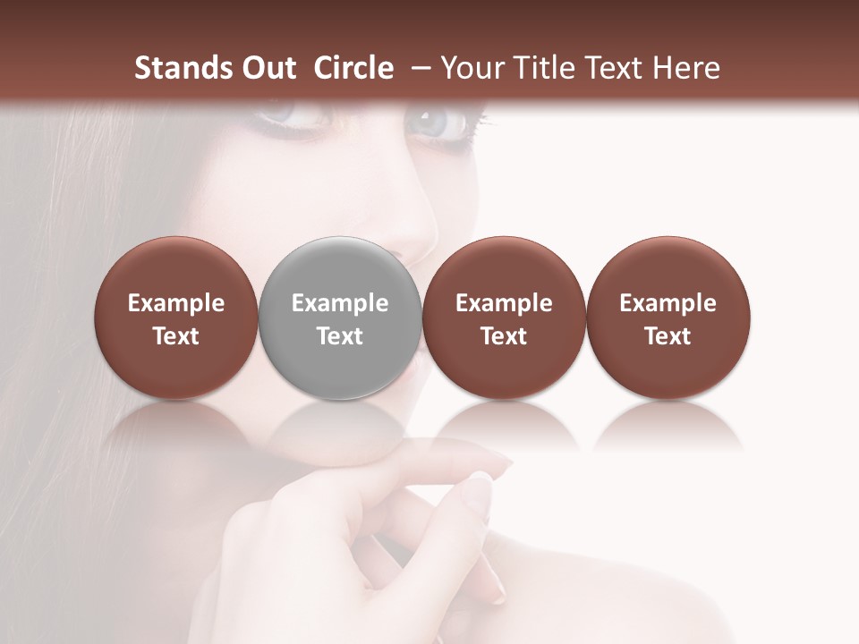 Makeup Beauty Caucasian PowerPoint Template