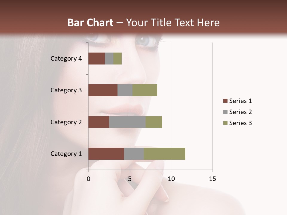 Makeup Beauty Caucasian PowerPoint Template