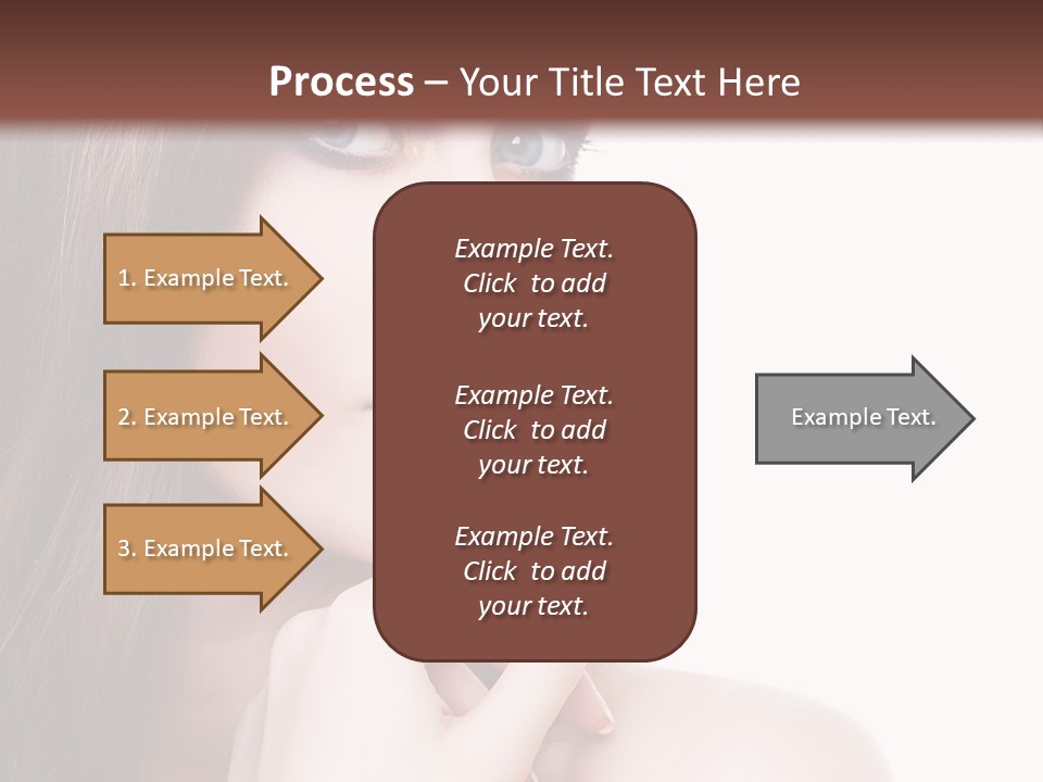Makeup Beauty Caucasian PowerPoint Template
