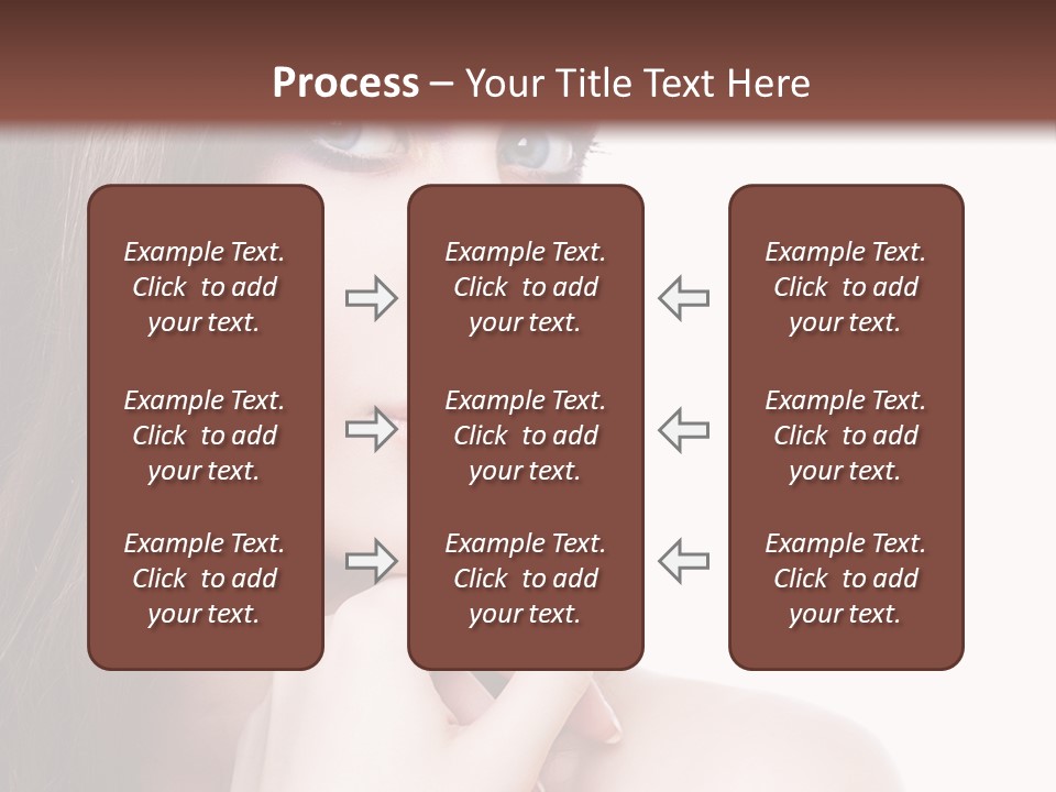 Makeup Beauty Caucasian PowerPoint Template