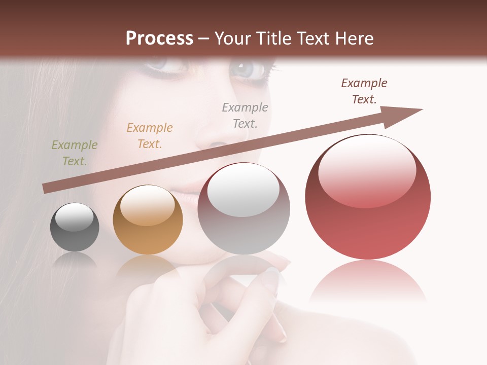 Makeup Beauty Caucasian PowerPoint Template