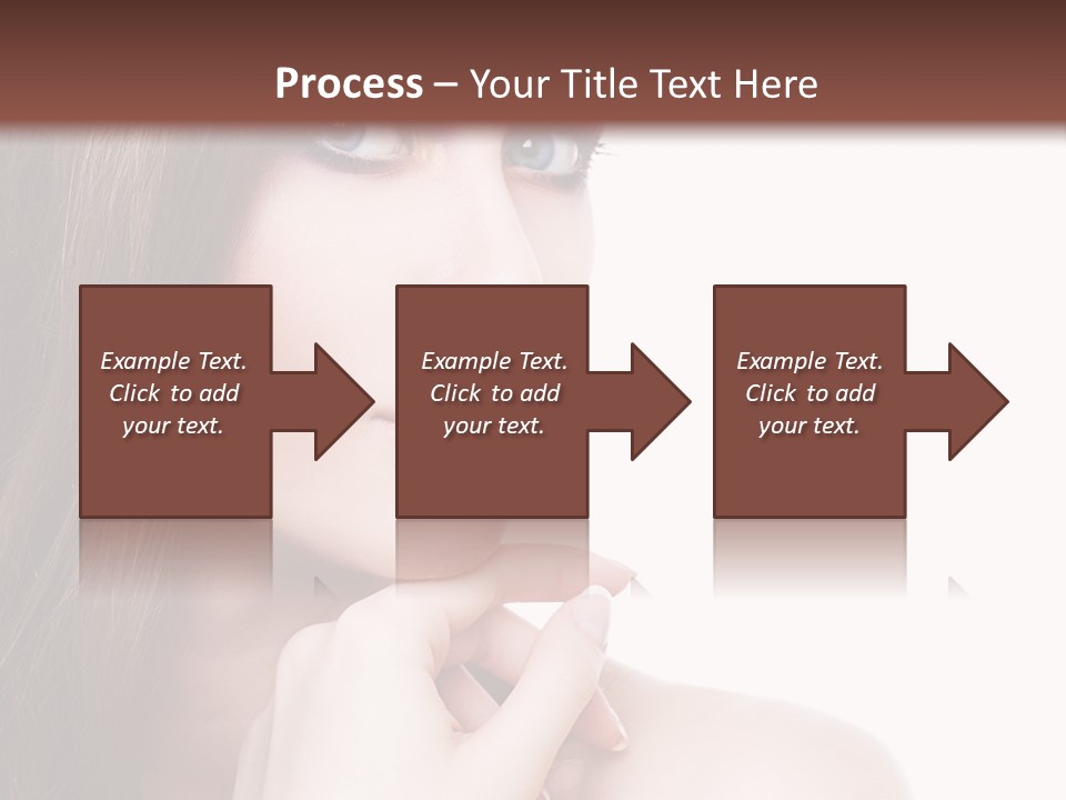 Makeup Beauty Caucasian PowerPoint Template