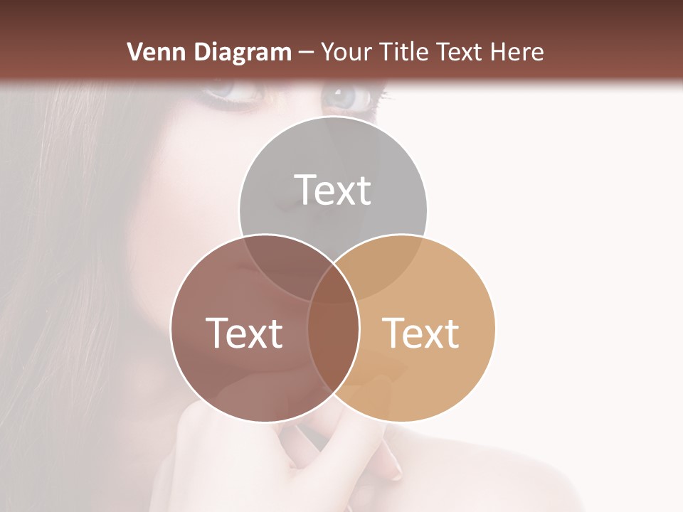 Makeup Beauty Caucasian PowerPoint Template