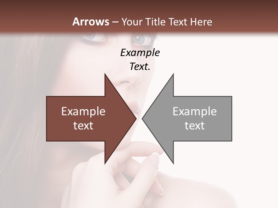 Makeup Beauty Caucasian PowerPoint Template