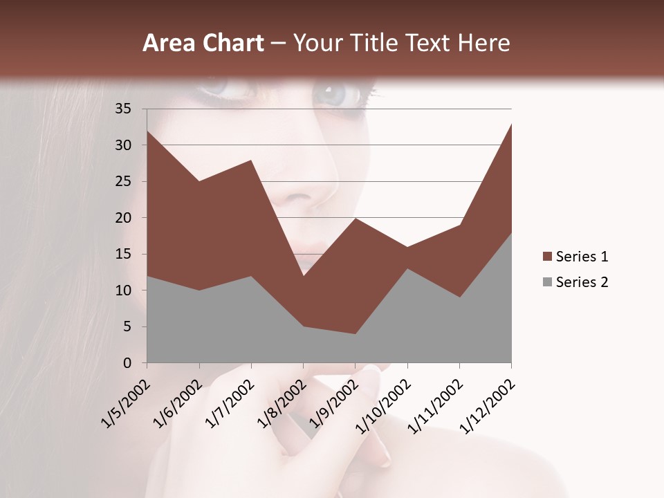 Makeup Beauty Caucasian PowerPoint Template