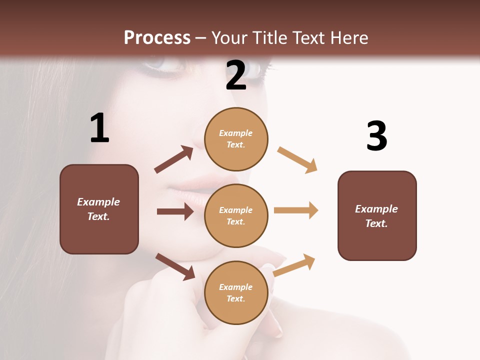 Makeup Beauty Caucasian PowerPoint Template