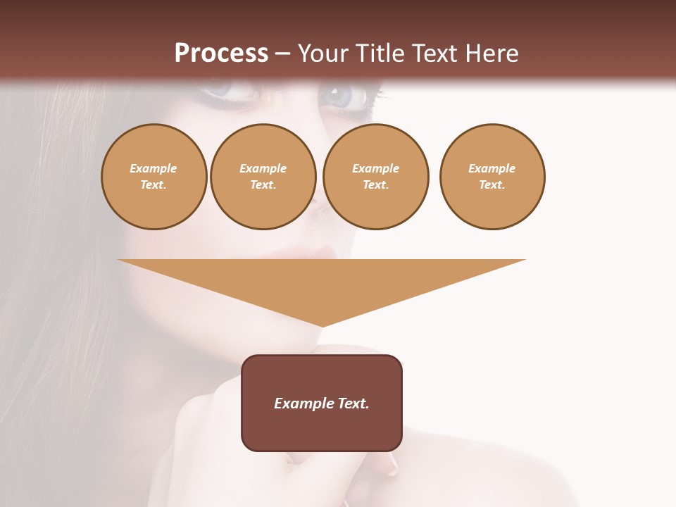 Makeup Beauty Caucasian PowerPoint Template