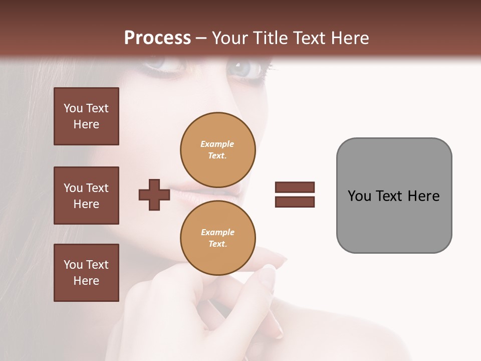 Makeup Beauty Caucasian PowerPoint Template