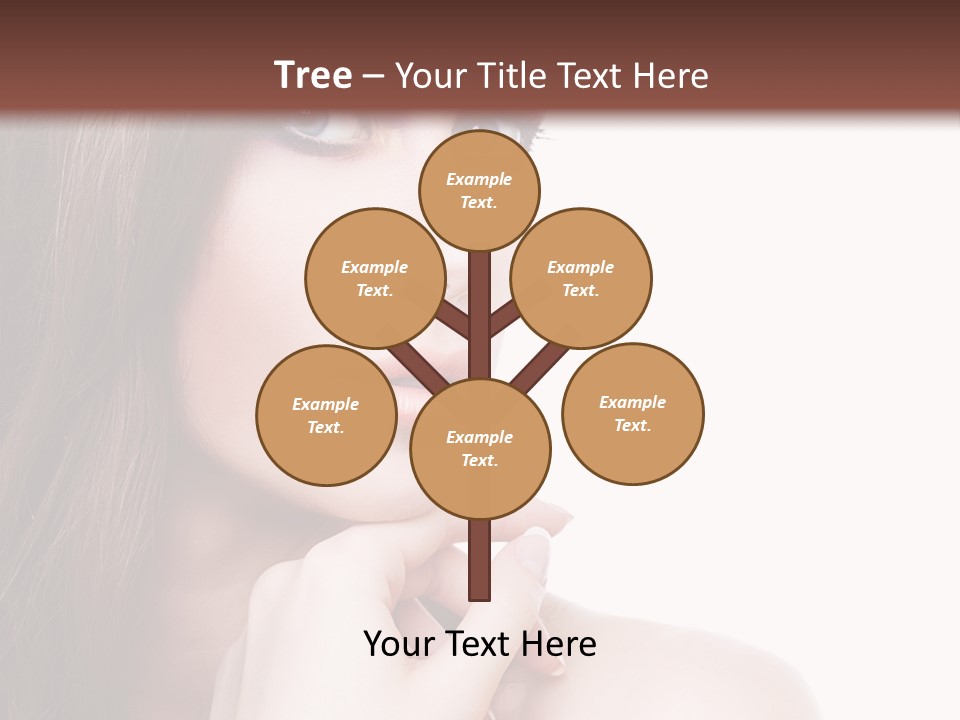 Makeup Beauty Caucasian PowerPoint Template