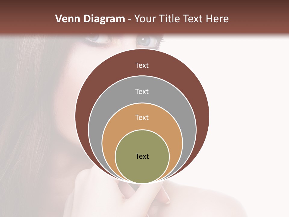 Makeup Beauty Caucasian PowerPoint Template