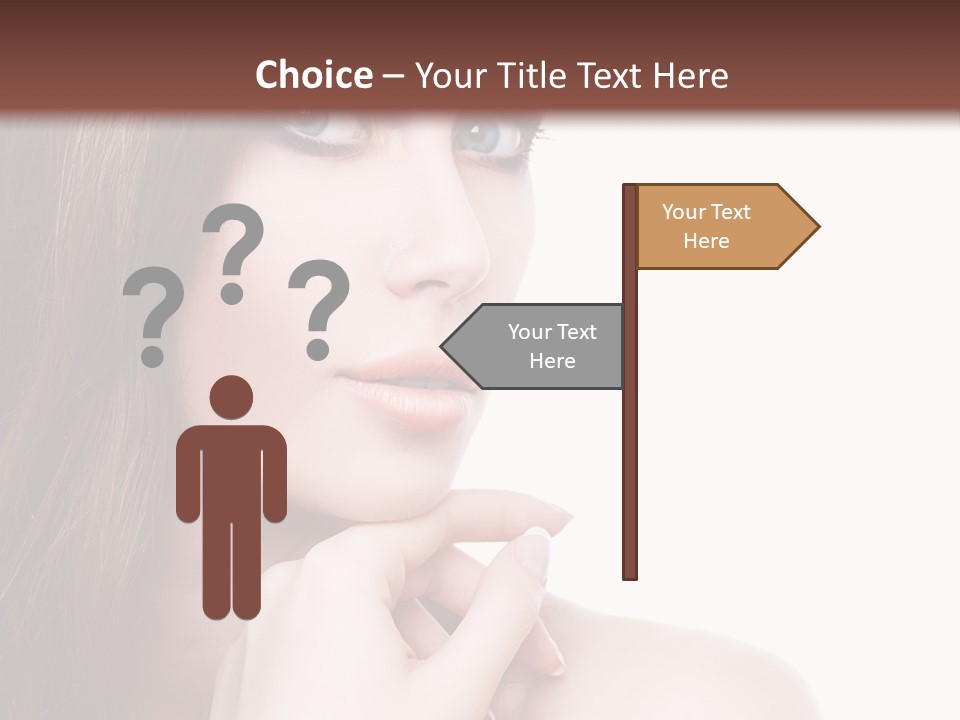 Makeup Beauty Caucasian PowerPoint Template