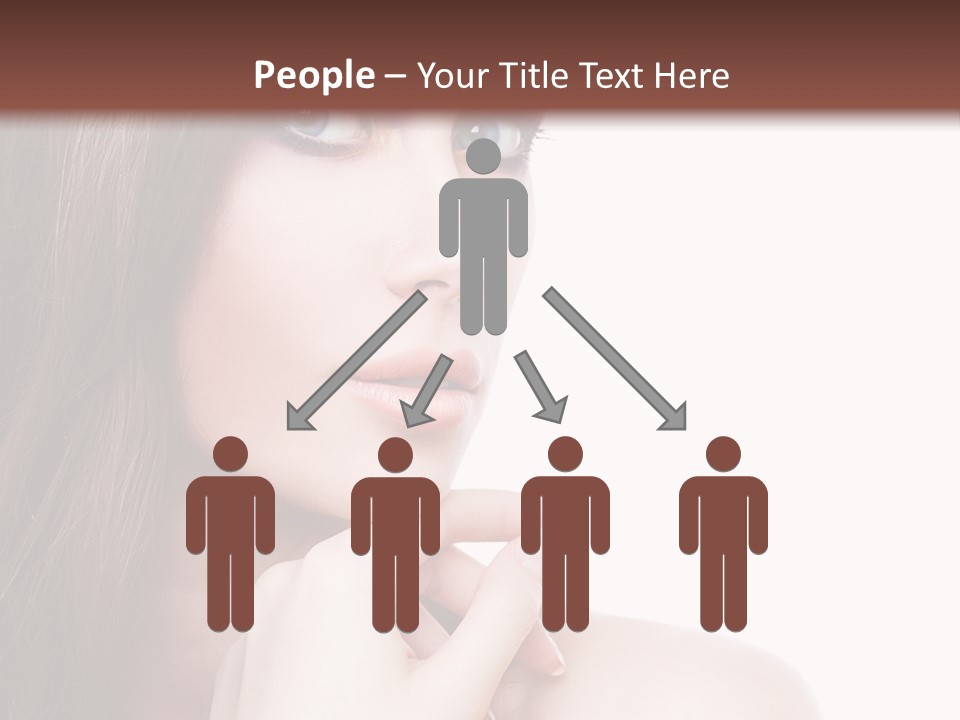 Makeup Beauty Caucasian PowerPoint Template