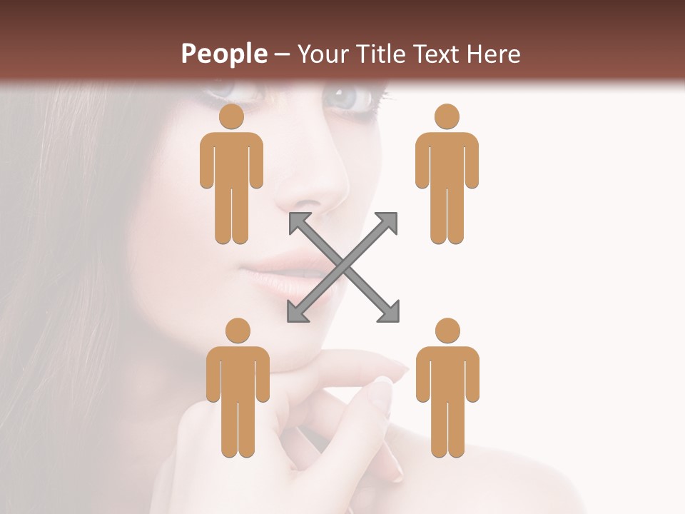 Makeup Beauty Caucasian PowerPoint Template