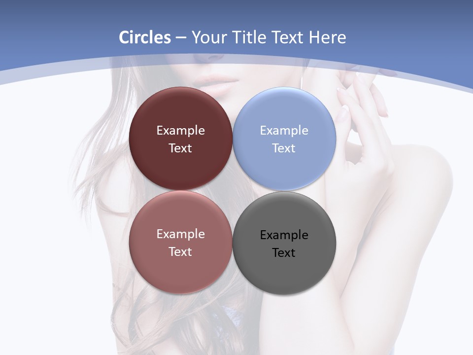 Look Eyes Hair PowerPoint Template