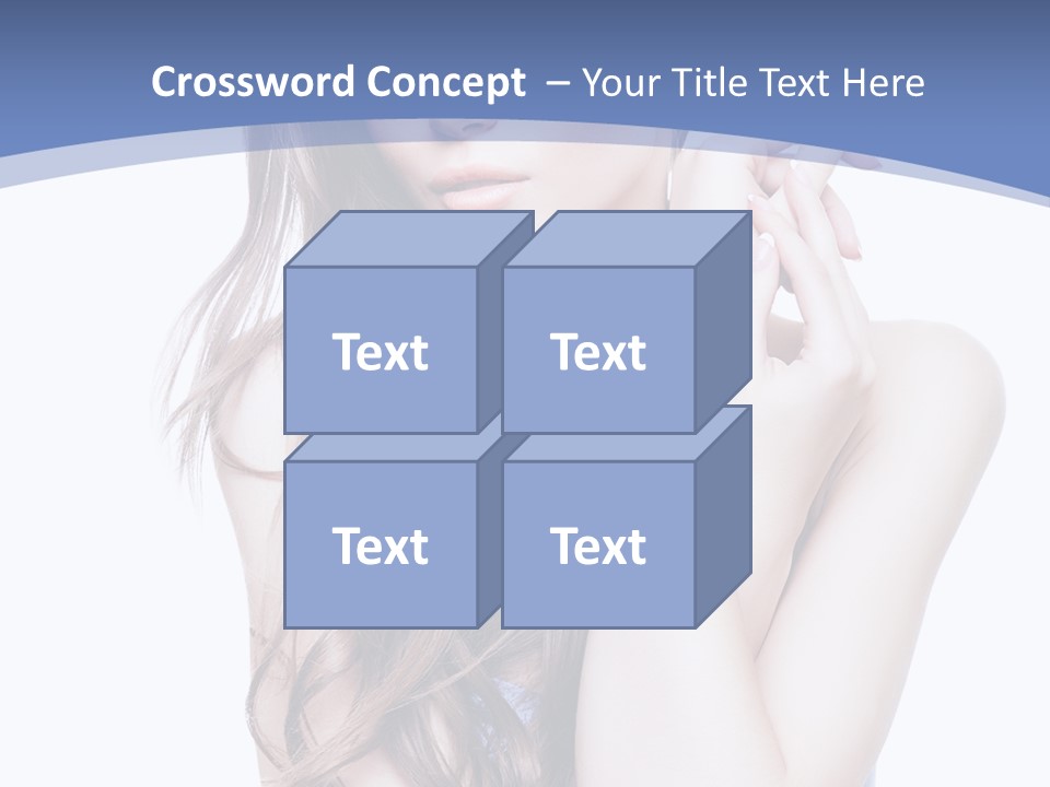 Look Eyes Hair PowerPoint Template