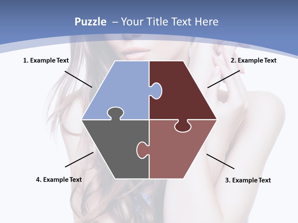 Look Eyes Hair PowerPoint Template