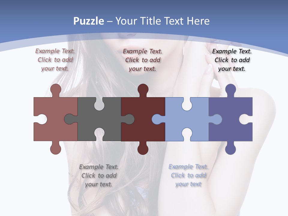 Look Eyes Hair PowerPoint Template