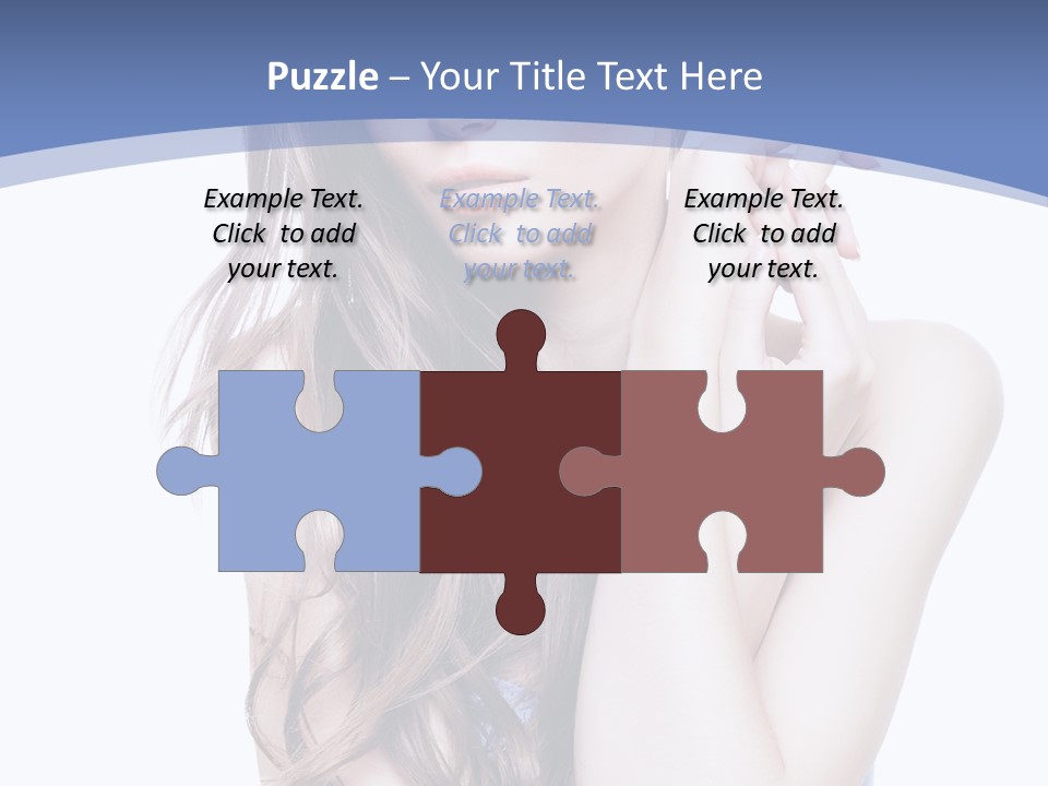 Look Eyes Hair PowerPoint Template