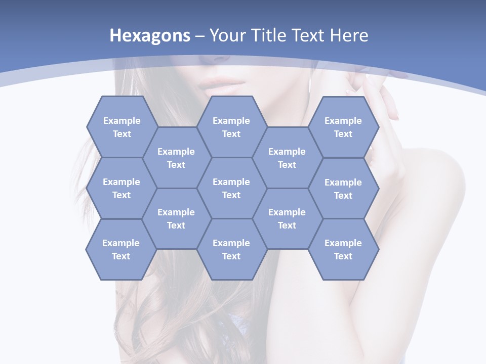 Look Eyes Hair PowerPoint Template