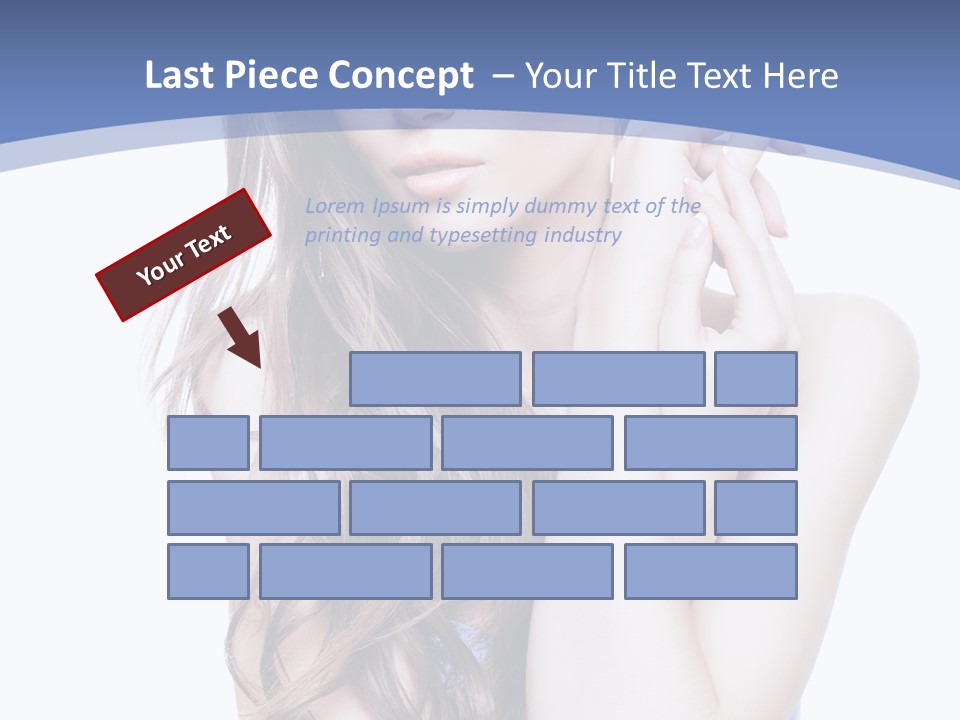 Look Eyes Hair PowerPoint Template