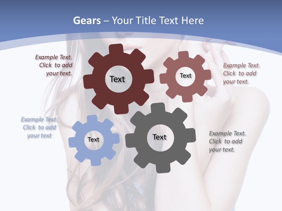 Look Eyes Hair PowerPoint Template