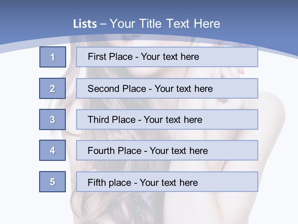 Look Eyes Hair PowerPoint Template