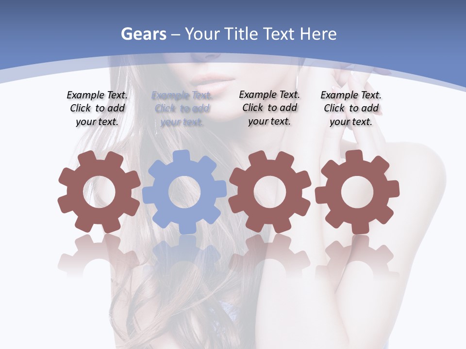 Look Eyes Hair PowerPoint Template