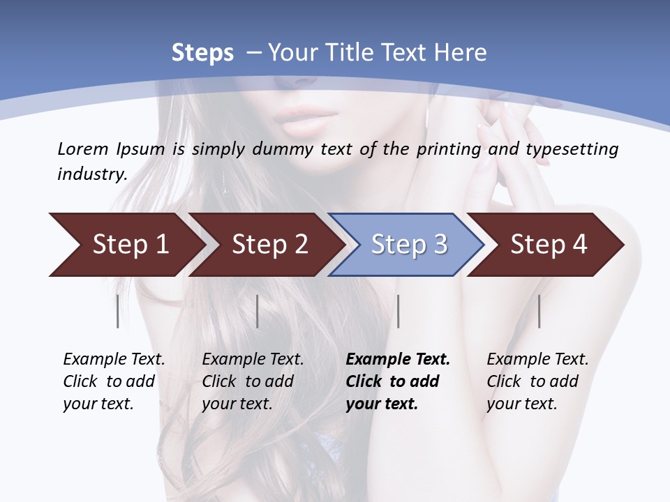 Look Eyes Hair PowerPoint Template