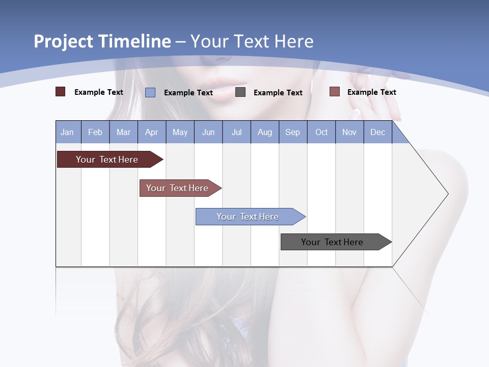 Look Eyes Hair PowerPoint Template