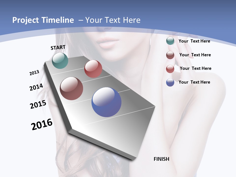 Look Eyes Hair PowerPoint Template