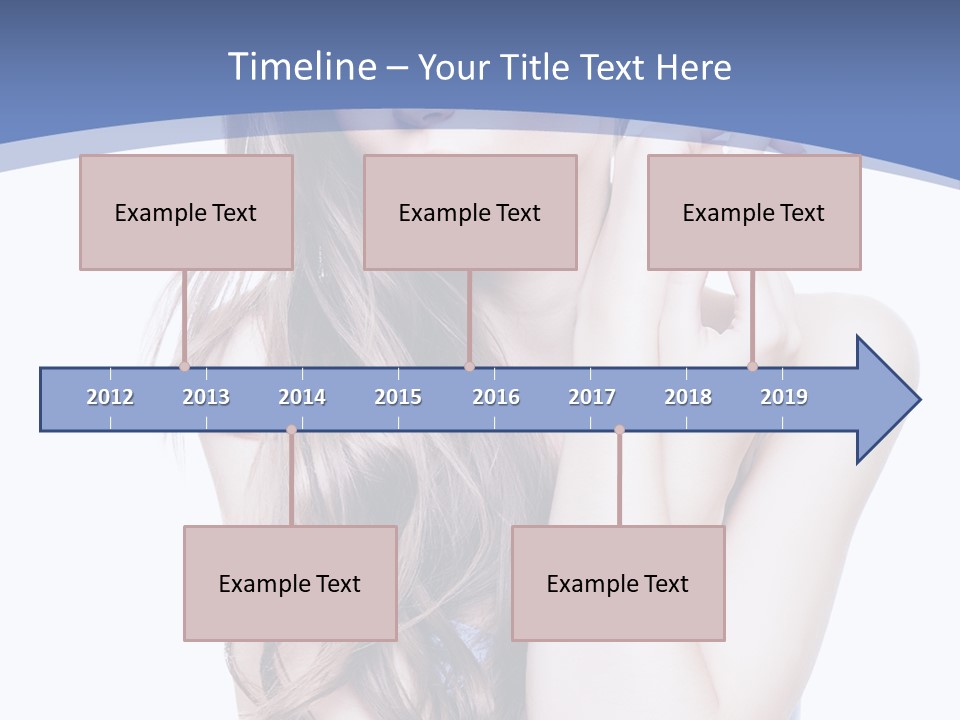 Look Eyes Hair PowerPoint Template