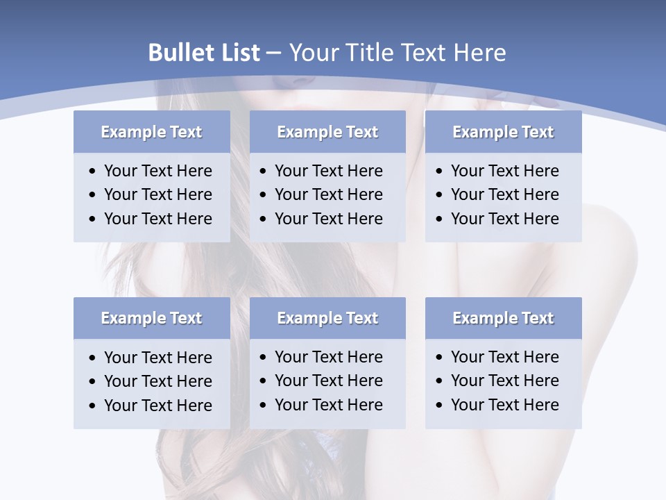 Look Eyes Hair PowerPoint Template