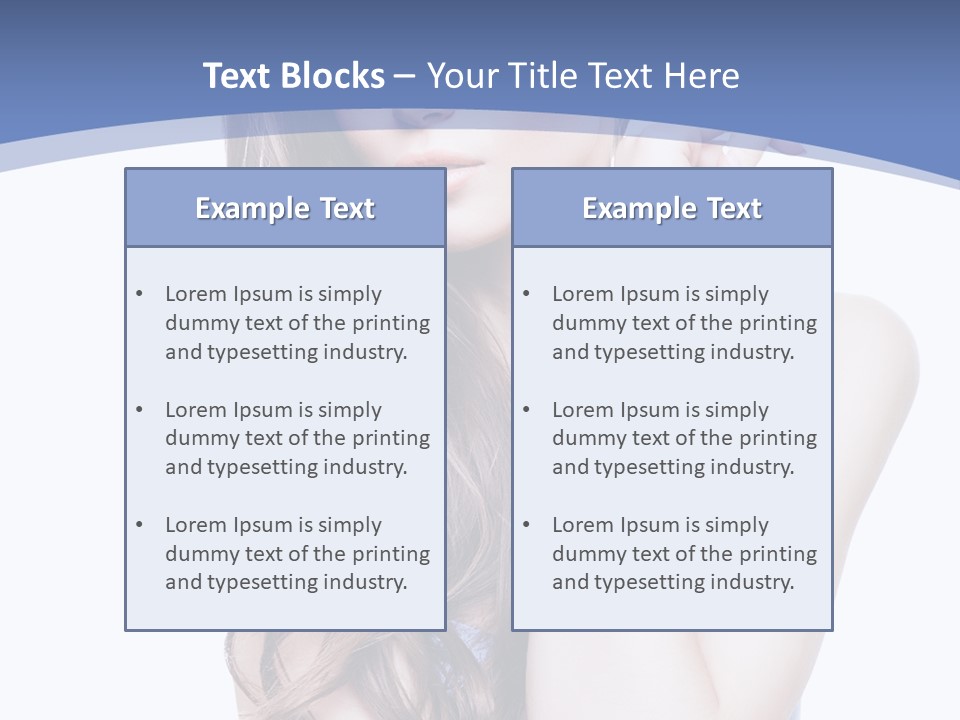 Look Eyes Hair PowerPoint Template