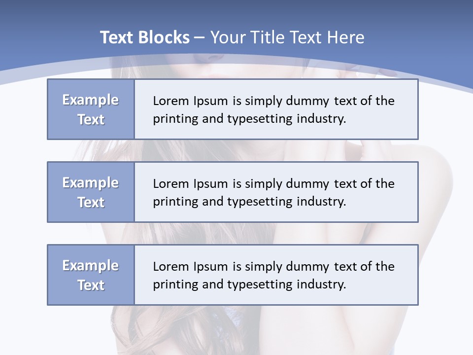 Look Eyes Hair PowerPoint Template