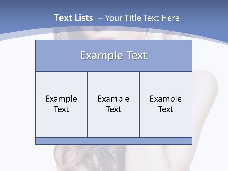 Look Eyes Hair PowerPoint Template