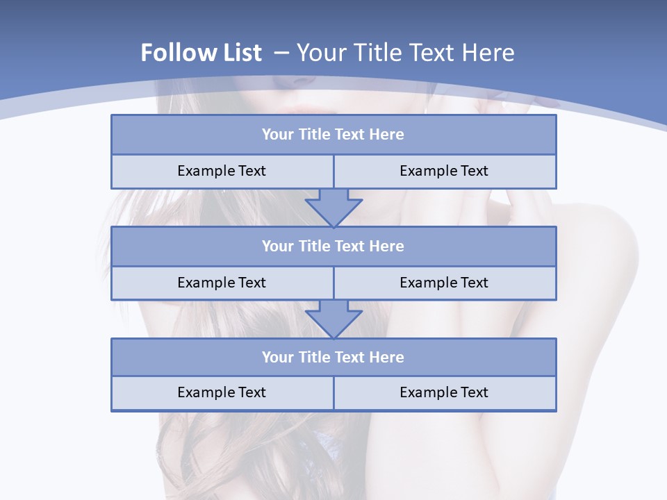 Look Eyes Hair PowerPoint Template