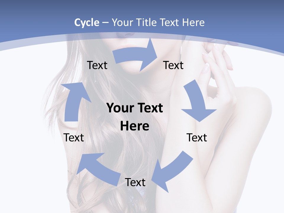 Look Eyes Hair PowerPoint Template