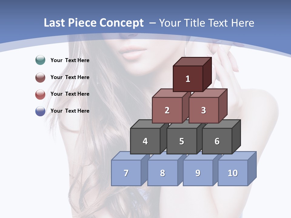 Look Eyes Hair PowerPoint Template