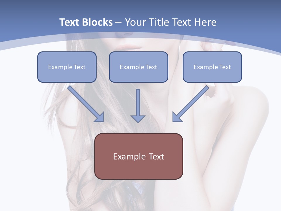 Look Eyes Hair PowerPoint Template